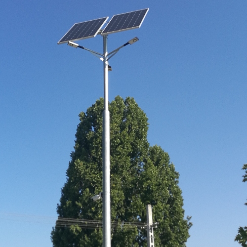 Solar-powered street lighting